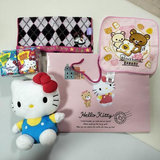 サンリオ　キティちゃん　ぬいぐるみ　ハンカチセット