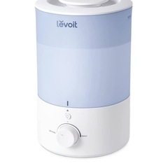  【美品】Levoit (レボイト) 加湿器 アロマ 卓上 大容量 3L 17畳まで対応 小型 超音波式 28dB 省エネ 静音 上から給水 ナイトライト 220ml/h 25時間連続稼働 消灯可能 おしゃれ 空焚き防止 寝室 Dual150 ブルーの画像