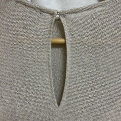 ZARAラメ入り長袖 ニットワンピースMの画像