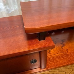 床の間 飾り棚　昭和レトロテレビ台 和風棚 (ケヤキ色) 床の間 飾り棚 昭和レトロテレビ台 和風棚 (ケヤキ色)