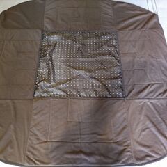 独り暮らしにちょうどいい、75cm-80cmくらい(天板大きさ)用のこたつ布団です 上布団のみ ブラウンの画像