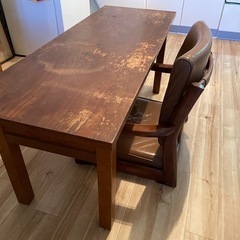 【受付終了】机座椅子セットの画像