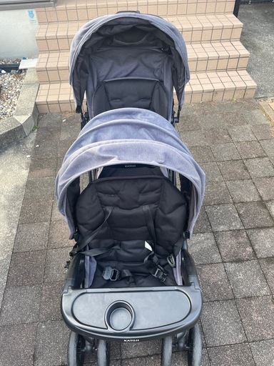 KATOJI 二人乗りベビーカーDX