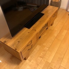 【国産】【美品】足場家具　テレビボード幅135cm【WOODPRO】の画像