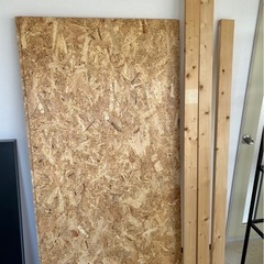 DIY 木材　板3枚、２×４材、１×４