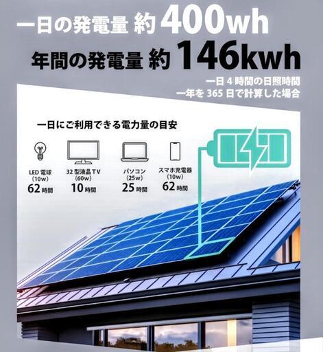 新品未開封　ソーラーパネル（太陽光発電パネル）１枚