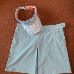 アディダス　ゴルフスカート  バイザー付