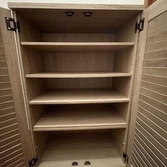 最終値下げ❗️おしゃれなシューズボックス(靴箱)です。の画像