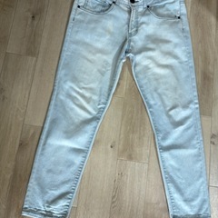【終了】スリムソフトパンツ　Gパン　デニム　L  ②