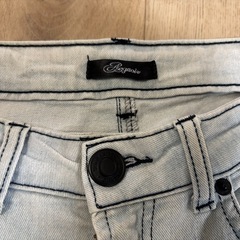 【終了】スリムソフトパンツ　Gパン　デニム　L  ②の画像