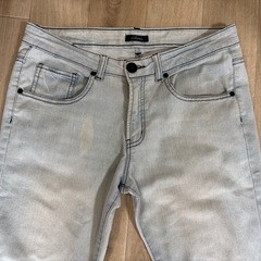 【終了】スリムソフトパンツ　Gパン　デニム　L  ②の画像