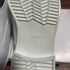 新品25.5cm 白レザーシューズの画像