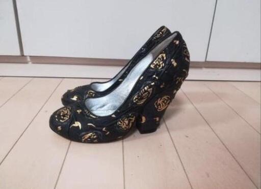 irregular choice イレギュラーチョイス　ウェッジ　パンプス　ヒール　黒