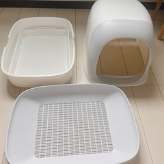 美品 ニャンとも清潔トイレ 猫用トイレ本体 ドームタイプ の画像