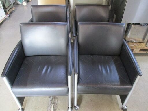 ミーティングチェア　応接 会議用チェア　4脚セット　イトーキ　メッツォシリーズ　【引き取り限定】