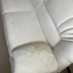 ソファベッド　白　カバー付の画像