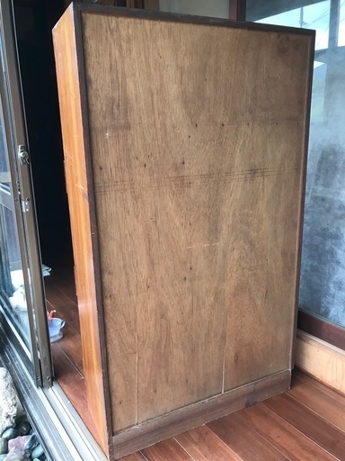 アンティークガラス戸棚