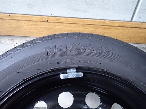 【お取引終了！】★中古BS155/65R14＆中古スチールホイール4本セット！新品ホイールカバー付！