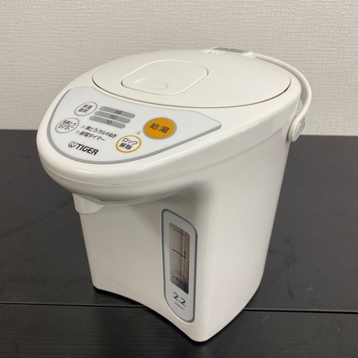 【ご来店限定】＊ タイガー 2.2L 電動ポット 2022年製＊1005-5