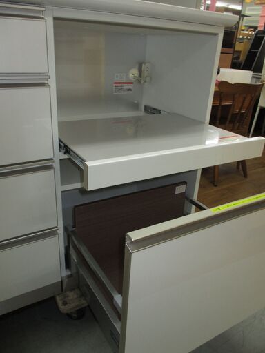 R051 綾野製作所 AX ベイシス 最高級 キッチンボード、食器棚、幅140cm Used・美品