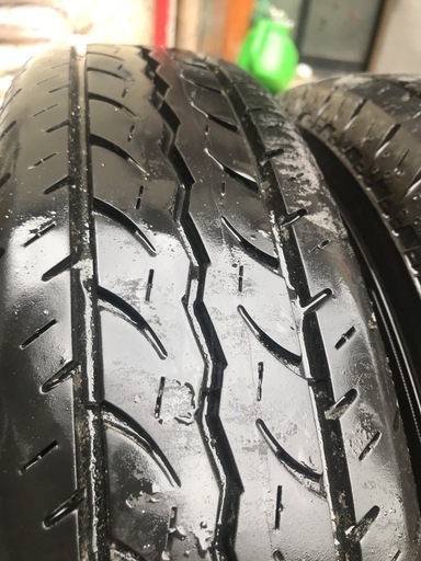 新車外し　タイヤ、ホイール、キャップ4本セット