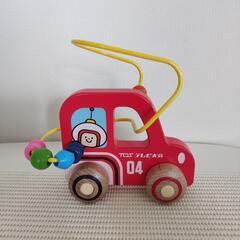 木製　ミニカー　玩具の画像