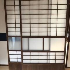 ガラス入り障子　２枚セット