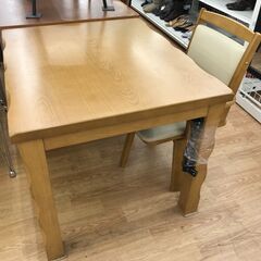 ★ジモティ割あり★  ダイニングこたつセット ナチュラル H69×W90×D75 クリーニング済み KJ6397
