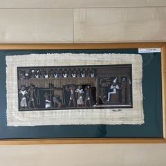 絵画　インド　死者の書　パピルス　インテリア　雑貨

