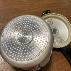 圧力鍋 白 アルミニウム製 パール金属　3L 80kPaの画像