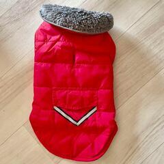 【新品未使用】犬用　コート リバーシブル XS小型犬向け 犬 ジッパー穴付き 着脱簡単の画像