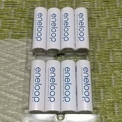 SANYO eneloop エネループ 充電式ニッケル水素電池 単3形8個パック HR-3UTGA-8BPの画像