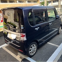 🆕乗って帰れます♪🌺スタッドレスタイヤ(ほぼ新品)つき、ナビつきワンセグテレビ、ETC、片側スライドドア　タントXリミテッドの画像