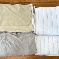 3coins 布団 枕 カバー 4点セット
