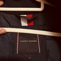 TOMMY HILFIGER トミーヒルフィガー ダウンジャケット ネイビー Lサイズ の画像