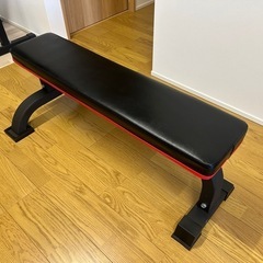 最終値下げ‼︎　フラットベンチ台・バーベル・ダンベルシャフトセッ...