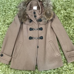 値下げ　ルスーク ダッフルコート  ショートコート ベージュ　LE SOUKの画像