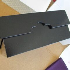 茶道具 不傳庵 茶箱と帛紗 未使用 黒箱 遠州家紋帛紗 札幌市北区屯田の画像