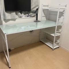 【11/10まで！】ガラステーブル(デスク)お売りします