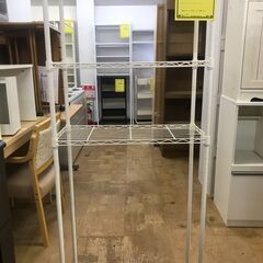 【FU1039】★スチールラック ホワイト メタルラック 家具 ...