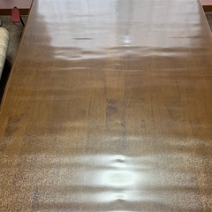ほぼ新品 デスクマット テーブルクロス クリア 厚さ1.5㎜、縦...