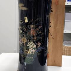 【値下げ！！】花瓶　天目秋草（ウズラ）