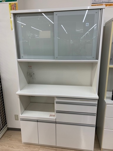 松田家具 2枚扉　システムキッチン ホワイト