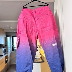 CHILL WHITE スノーボードウェア グラデーション上下セット