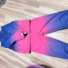 CHILL WHITE スノーボードウェア グラデーション上下セット CHILL WHITE スノーボードウェア グラデーション上下セット