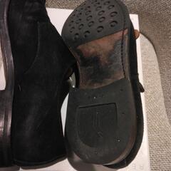 YANKO ヤンコ　ダブルモンクストラップ　スエード黒ビジネスシューズ　26,0㎝👞の画像