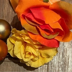 ハロウィン　造花　リース　オーナメントの画像