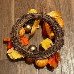 ハロウィン　造花　リース　オーナメントの画像