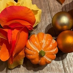 ハロウィン　造花　リース　オーナメントの画像