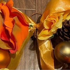 ハロウィン　造花　リース　オーナメントの画像